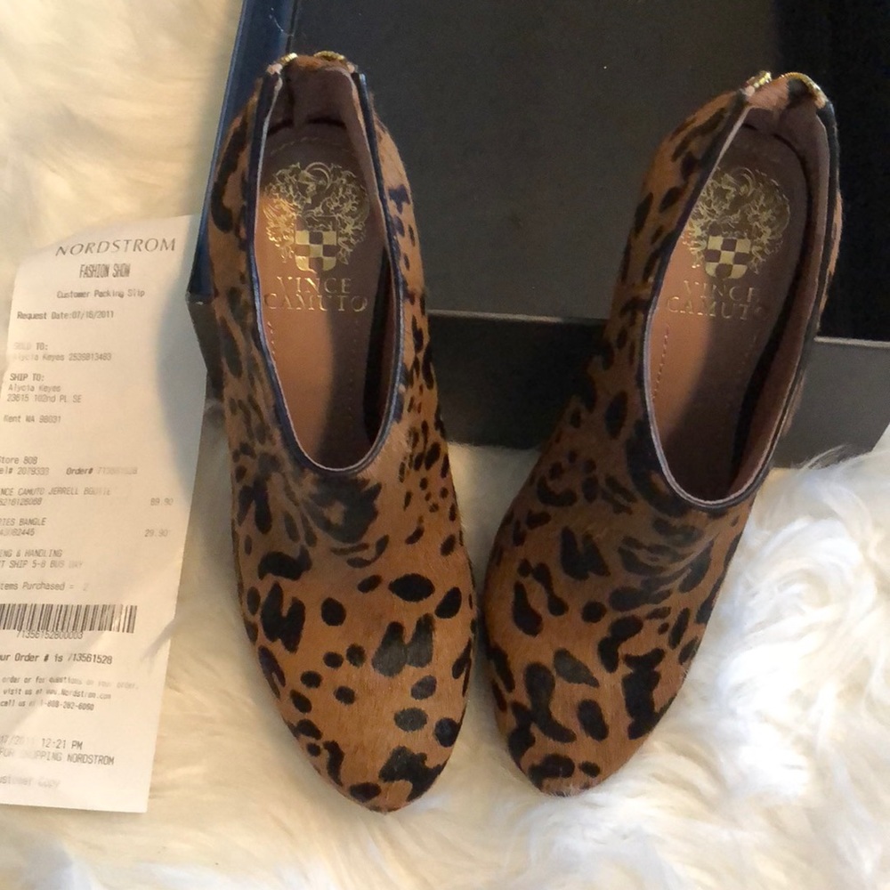 Vince cheetah booties!!!